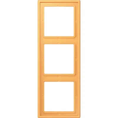 JUNG afdekraam 3-voudig Les Couleurs ocre jaune clair 254 (LC 983 254)