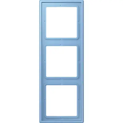 JUNG afdekraam 3-voudig Les Couleurs bleu ceruleen 59 256 (LC 983 256)