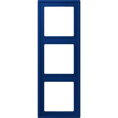 JUNG afdekraam 3-voudig Les Couleurs bleu outremer fonce 261 (LC 983 261)