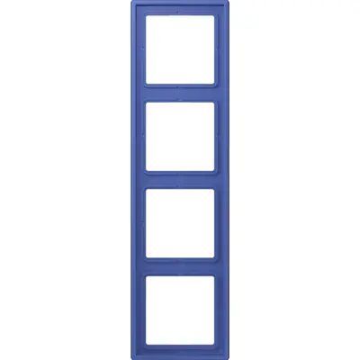 JUNG afdekraam 4-voudig Les Couleurs bleu outremer 31 206 (LC 984 206)