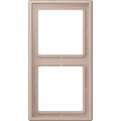 JUNG afdekraam 2-voudig Les Couleurs ombre brulee clair 240 (LC 982 240)