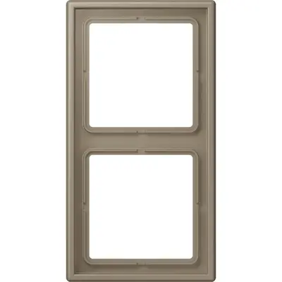 JUNG afdekraam 2-voudig Les Couleurs ombre naturelle moyenne 242 (LC 982 242)