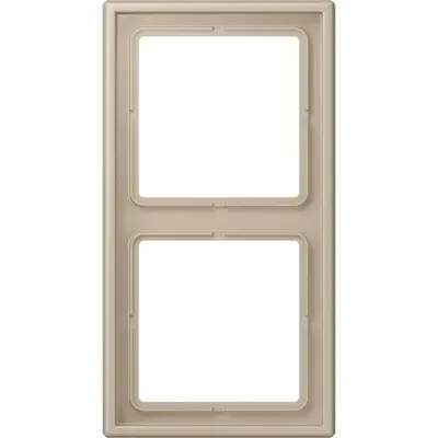 JUNG afdekraam 2-voudig Les Couleurs ombre naturelle claire 243 (LC 982 243)