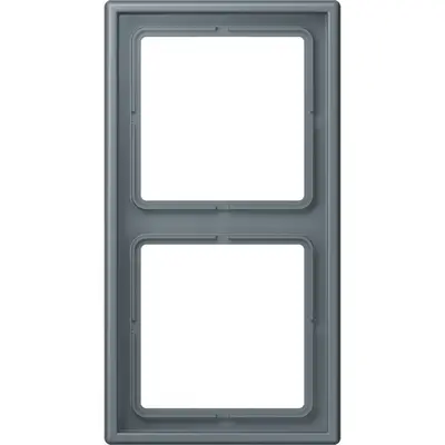 JUNG afdekraam 2-voudig Les Couleurs gris 59 251 (LC 982 251)
