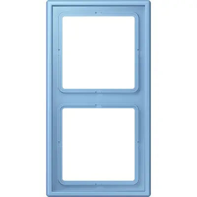 JUNG afdekraam 2-voudig Les Couleurs bleu ceruleen 59 256 (LC 982 256)