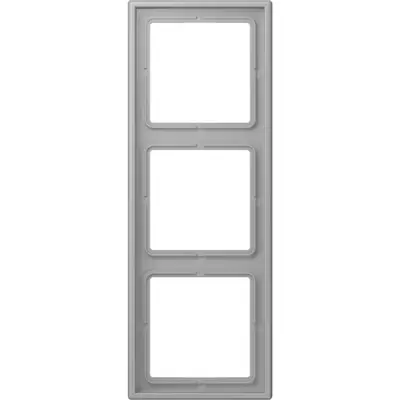 JUNG afdekraam 3-voudig Les Couleurs gris moyen 204 (LC 983 204)