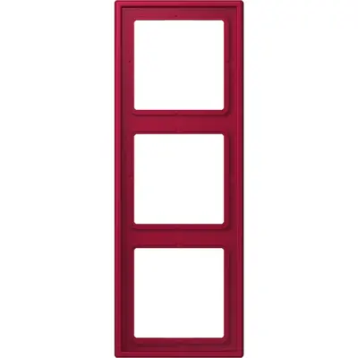 JUNG afdekraam 3-voudig Les Couleurs rouge carmin 229 (LC 983 229)