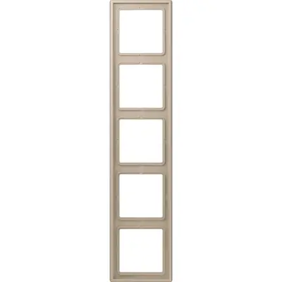 JUNG afdekraam 5-voudig Les Couleurs ombre naturelle claire 243 (LC 985 243)