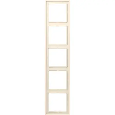 JUNG afdekraam 5-voudig Les Couleurs blanc ivoire 245 (LC 985 245)