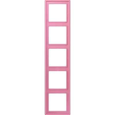 JUNG afdekraam 5-voudig Les Couleurs rose vif 246 (LC 985 246)