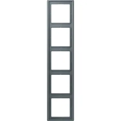 JUNG afdekraam 5-voudig Les Couleurs gris 59 251 (LC 985 251)