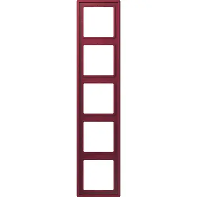 JUNG afdekraam 5-voudig Les Couleurs le rubis 255 (LC 985 255)