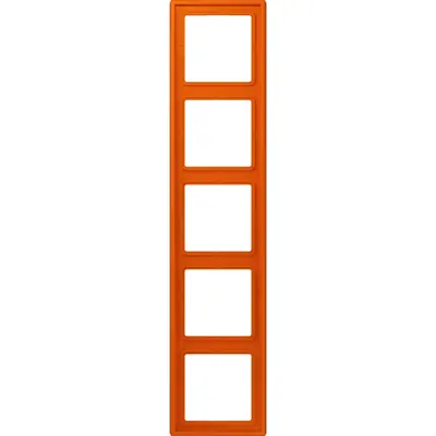JUNG afdekraam 5-voudig Les Couleurs orange vif 260 (LC 985 260)