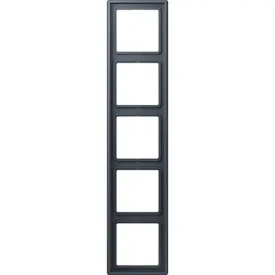 JUNG afdekraam 5-voudig Les Couleurs gris fonce 59 262 (LC 985 262)