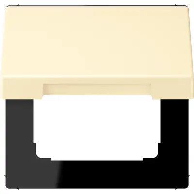 JUNG klapdeksel voor wandcontactdoos met 50x50 afdekking Les Couleurs blanc 201 (LC 990 BFKL 201)
