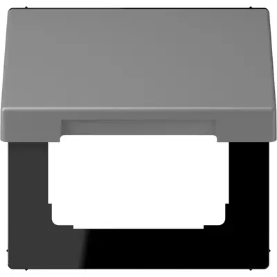 JUNG klapdeksel voor wandcontactdoos met 50x50 afdekking Les Couleurs gris 31 203 (LC 990 BFKL 203)