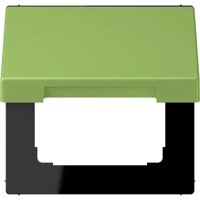 JUNG klapdeksel voor wandcontactdoos met 50x50 afdekking Les Couleurs vert 31 220 (LC 990 BFKL 220)