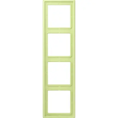 JUNG afdekraam 4-voudig Les Couleurs vert jaune clair 222 (LC 984 222)