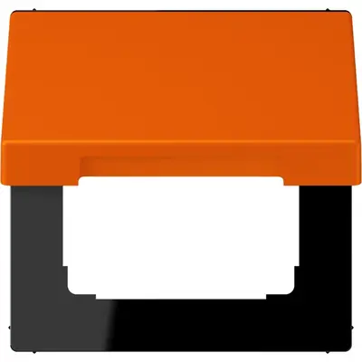 JUNG klapdeksel voor wandcontactdoos met 50x50 afdekking Les Couleurs orange 224 (LC 990 BFKL 224)