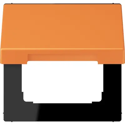 JUNG klapdeksel voor wandcontactdoos met 50x50 afdekking Les Couleurs orange clair 225 (LC 990 BFKL 225)