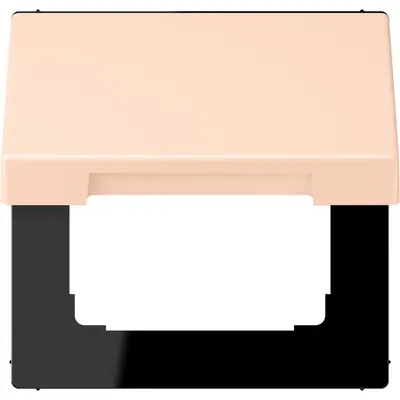 JUNG klapdeksel voor wandcontactdoos met 50x50 afdekking Les Couleurs rose pale 228 (LC 990 BFKL 228)
