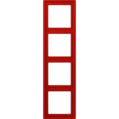 JUNG afdekraam 4-voudig Les Couleurs rouge vermillon 31 227 (LC 984 227)