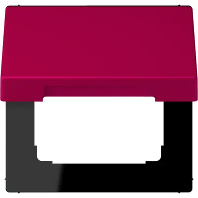 JUNG klapdeksel voor wandcontactdoos met 50x50 afdekking Les Couleurs rouge rubia 230 (LC 990 BFKL 230)