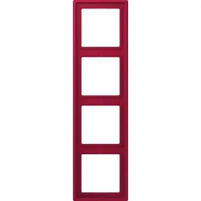 JUNG afdekraam 4-voudig Les Couleurs rouge carmin 229 (LC 984 229)