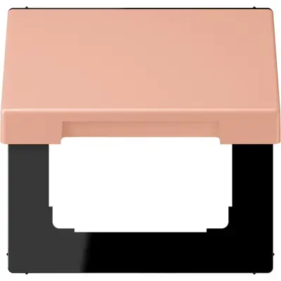 JUNG klapdeksel voor wandcontactdoos met 50x50 afdekking Les Couleurs rose clair 231 (LC 990 BFKL 231)