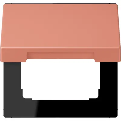JUNG klapdeksel voor wandcontactdoos met 50x50 afdekking Les Couleurs l'ocre rouge moyen 233 (LC 990 BFKL 233)