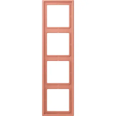 JUNG afdekraam 4-voudig Les Couleurs l'ocre rouge moyen 233 (LC 984 233)