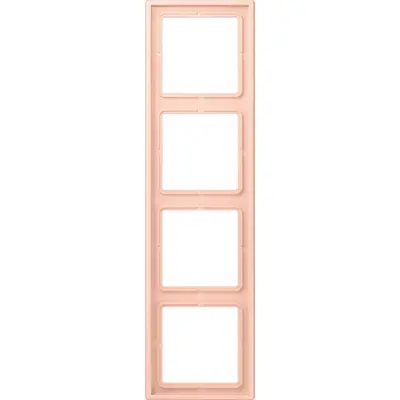 JUNG afdekraam 4-voudig Les Couleurs l'ocre rouge clair 234 (LC 984 234)