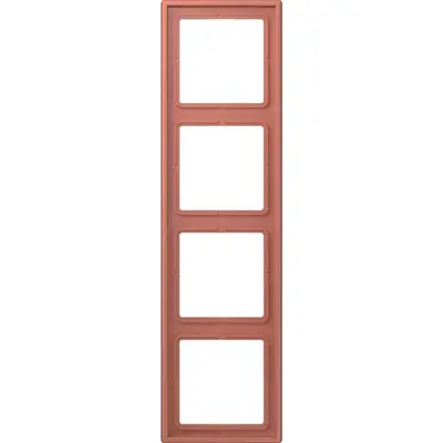 JUNG afdekraam 4-voudig Les Couleurs terre sienne brique 236 (LC 984 236)