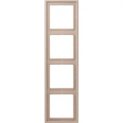JUNG afdekraam 4-voudig Les Couleurs ombre brulee clair 240 (LC 984 240)