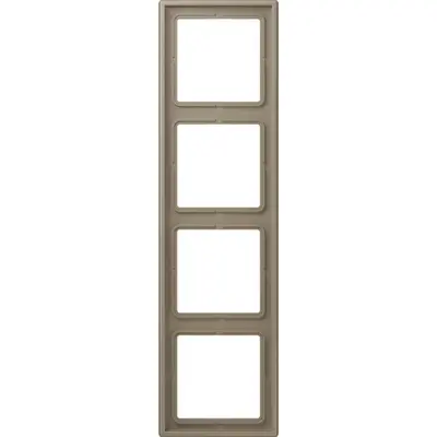 JUNG afdekraam 4-voudig Les Couleurs ombre naturelle moyenne 242 (LC 984 242)