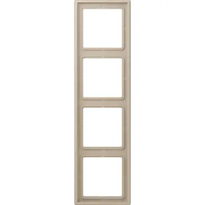 JUNG afdekraam 4-voudig Les Couleurs ombre naturelle claire 243 (LC 984 243)