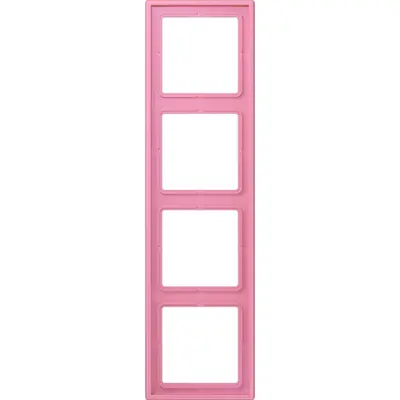 JUNG afdekraam 4-voudig Les Couleurs rose vif 246 (LC 984 246)