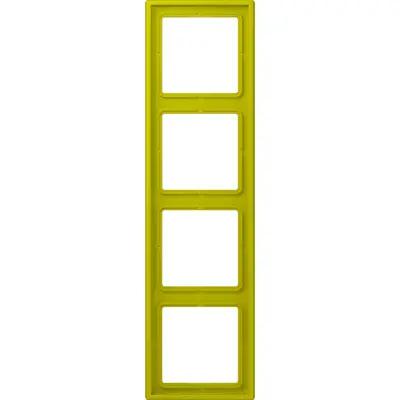 JUNG afdekraam 4-voudig Les Couleurs vert olive vif 249 (LC 984 249)