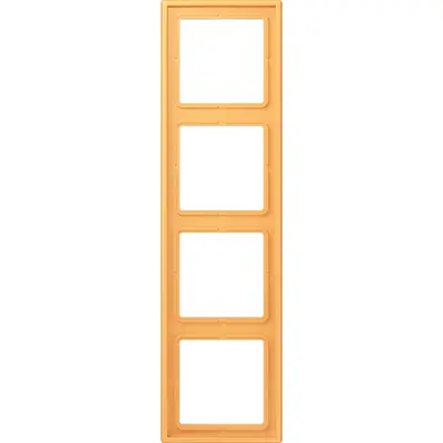 JUNG afdekraam 4-voudig Les Couleurs ocre jaune clair 254 (LC 984 254)