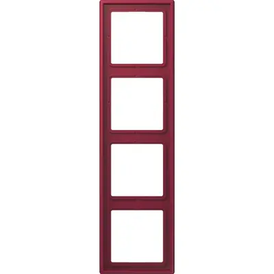 JUNG afdekraam 4-voudig Les Couleurs le rubis 255 (LC 984 255)