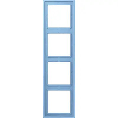 JUNG afdekraam 4-voudig Les Couleurs bleu ceruleen 59 256 (LC 984 256)
