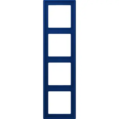 JUNG afdekraam 4-voudig Les Couleurs bleu outremer fonce 261 (LC 984 261)