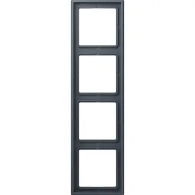 JUNG afdekraam 4-voudig Les Couleurs gris fonce 59 262 (LC 984 262)