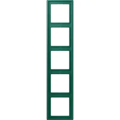 JUNG afdekraam 5-voudig Les Couleurs vert anglais 216 (LC 985 216)