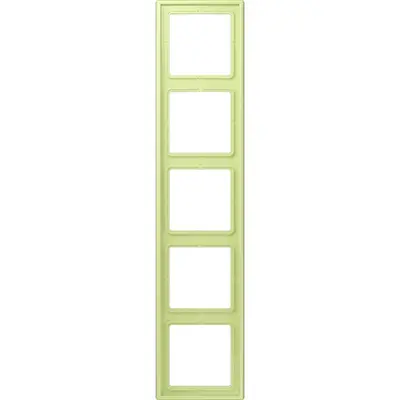 JUNG afdekraam 5-voudig Les Couleurs vert jaune clair 222 (LC 985 222)