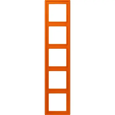 JUNG afdekraam 5-voudig Les Couleurs orange 224 (LC 985 224)
