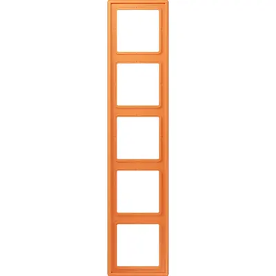 JUNG afdekraam 5-voudig Les Couleurs orange clair 225 (LC 985 225)