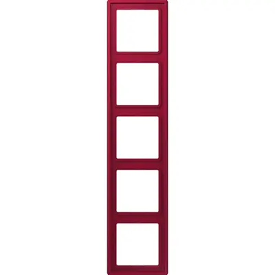 JUNG afdekraam 5-voudig Les Couleurs rouge carmin 229 (LC 985 229)