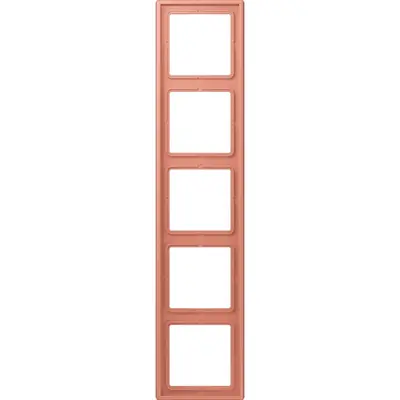 JUNG afdekraam 5-voudig Les Couleurs l'ocre rouge moyen 233 (LC 985 233)