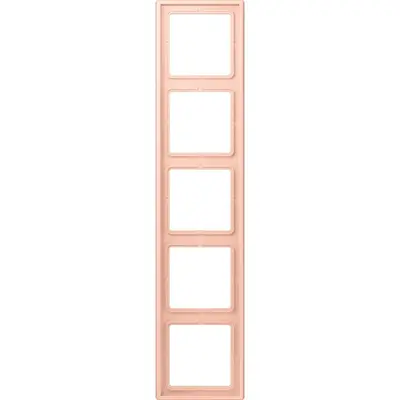 JUNG afdekraam 5-voudig Les Couleurs l'ocre rouge clair 234 (LC 985 234)
